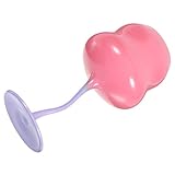 GLEAVI Rosenbecher aus Eleganter Weinglas mit Geschwungenem Stiel Vielseitig Einsetzbar für Wein Cocktails Wasser Tischdekoration für Partys und Besondere Anlässe