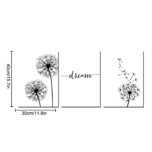 Set di 3 Poster da Parete (Senza Cornice), Dente