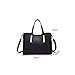 SIDUFHAOPKLL Black handbag, exquisite fashion, comfortable to carry, easy to clean, you can it when go out
