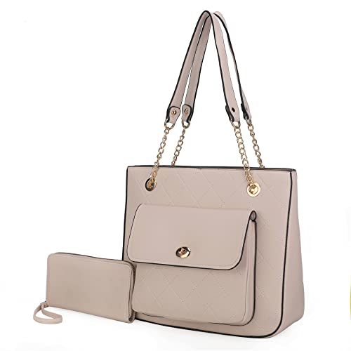 Image of MKF Collection Women Tote Bags Wristlet Wallet Large Designer Handbag Shoulder Bag Top-handle Big Satchel Hobo 2pcs Purse Set