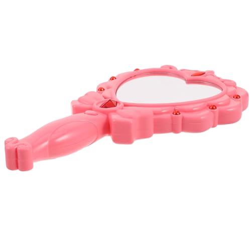 ifundom Festival Toy Small Hand Held Mirror Girls Glowing Mirror Cute Mirror For Wall Light Up For Girls Mirror Birthday Toy Light Up Princess Mirror