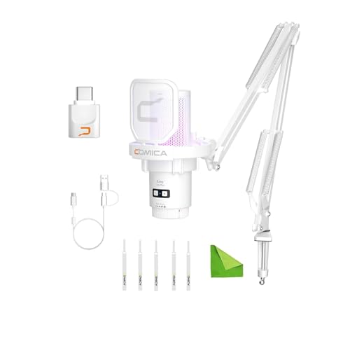 Comica CX USB }CN Rs[^[ƃX}[gtHp,48kHz/24 rbg RGB J[fBICh RfT[ Q[~O }CN (|bhLXeBOAXg[~OA^Ay쐬p),u[ A[ X^ht - z