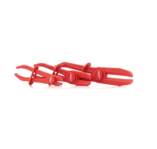 KS TOOLS 115.5050 Jeu de 3 pinces à clamper les durites. Rouge