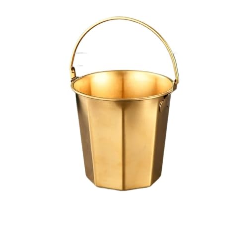 Cubo de hielo de acero inoxidable 304 multiusos con acabado resistente para bar y cocina