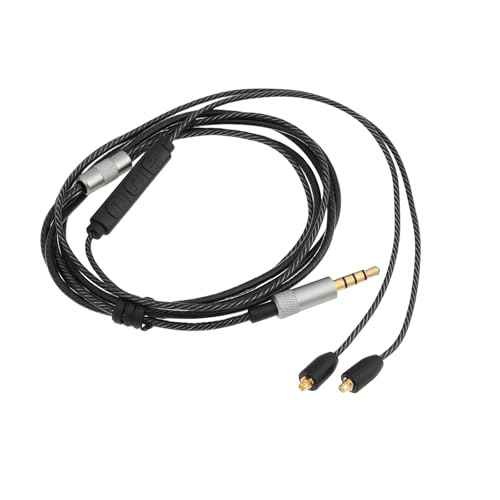 LT Easiyl Cable de Audio de 3,5 Mm con Control de Volumen de Micrófono Compatible con Shure SE215/SE425/SE535/SE846/UE900