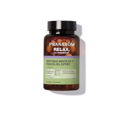 PRANAROM Aromaboost Relax 60 Cápsulas – Vitaminas B y Lavanda Antiestrés