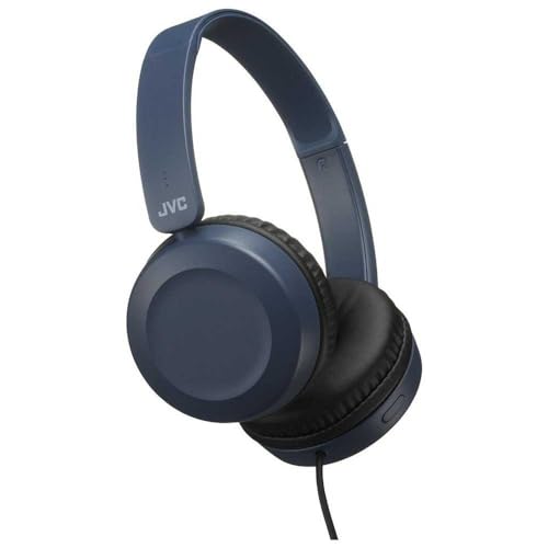 JVC HA-S31M Kopfhörer und Mikrofon, Binaural, Kopfbügel, Blau – Kopfhörer und Mikrofone (kabelgebunden, Kopfband, binaural, über-Ohr, 10 – 26000 Hz, blau)