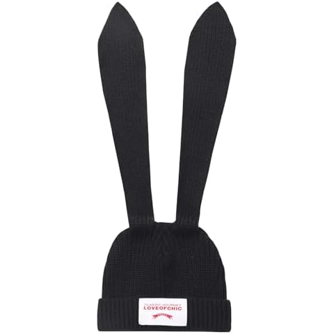 YIKOEE Bunny Beanie Hat Cover