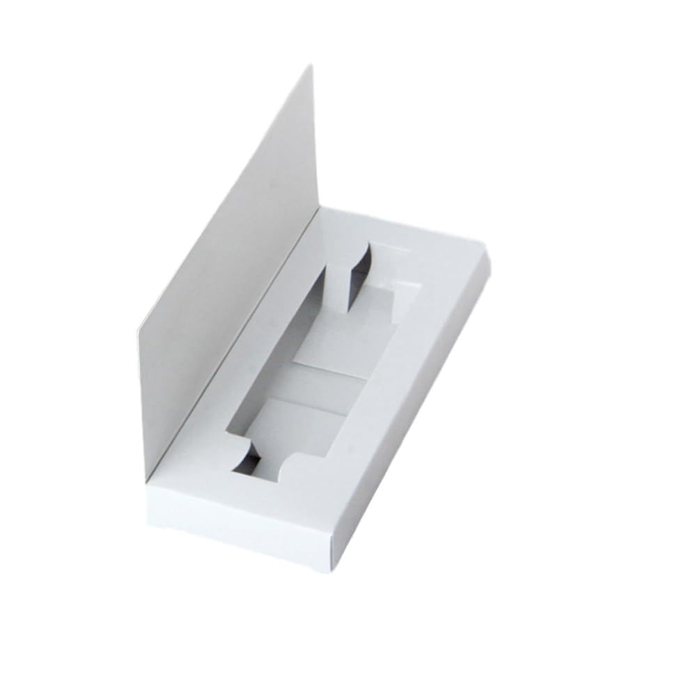 LUCKDANO 10pcs 10ML Perfume Bottle Empty Box Black White 6x14.5x1.6cm Paper Card for Spray Essential Oil Toner Lotion with Packaging Box