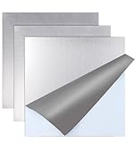 304 Stainless Steel Sheet - 6in x 6in x 0.04in, Stainless Steel Sheet Metal, 3 PCS Stainless Steel Sheets