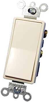 Leviton® Decora® 5634-W 3-Way Dual Grounding Combination Switch, 15 A