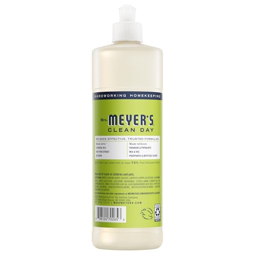 Image of MRS. MEYER'S CLEAN DAY Dish Soap Lemon Verbena, 16 Fluid Ounce (Pack of 3)