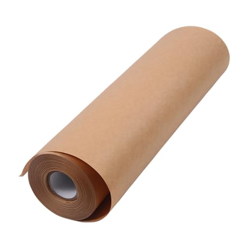 Rouleau de papier kraft 0,45x30 m marron pour emballage et artisanat