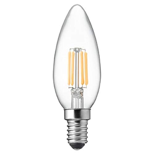 電材堂 LED電球 C32シャンデリア形 クリアタイプ 25W形相当 電球色 口金E14 LDC2LG32E14CDNZ
