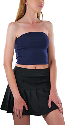 Image of ToBeInStyle Women's Cotton-Spandex Blend Stretchy Tube Top