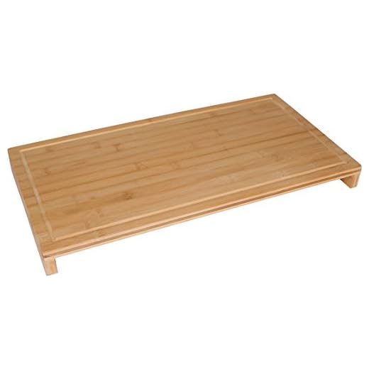 21" Bamboo Sink and Stove Burner Cover & Cutting Board by Trademark Innovations
