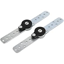 Lot Furniture Adjustable Angle Adjuster Mechanism Hinge Hardware Sofa Headrest Hinge Bed Bedding Ratchet, Silver
