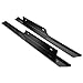 HECASA Rocker Panel Set Compatible with 1994-2013 EZGO TXT Golf Cart Full Powder Coated Diamond Plate Left + Right Black Aluminium