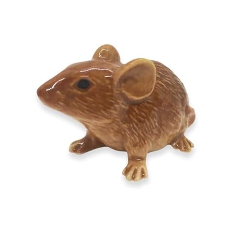 WitnyStore 2" Handmade Brown Mouse Figurine Cover