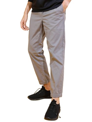 Image of Highlander Men's Cargo Jogger Trousers | Perfect for Casual Outings,Travel & Work Wear with Utility Pockets