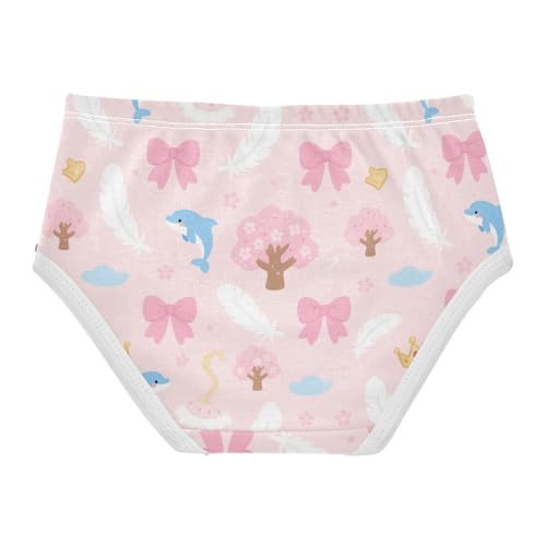 Girls' Underwear Bow-knot Dolphins Toddle Brief Panties 2-8 Years 203005582