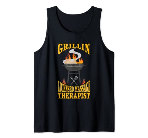 Licensed Massage Therapist BBQ Grill Smoker Tank Top