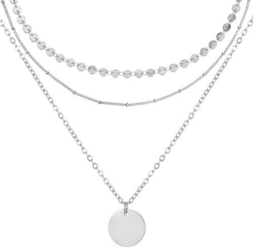BONNYBIRD® Layering Ketten Set aus Premium Edelstahl - Boho Kette Damen in Silber, Gold & Roségold, 100% Wasserfest & Hautverträglich BonnyTrio