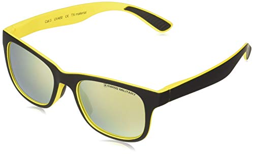 Swiss Military UV Protected Wayfarer Men's Sunglasses - (SUM48|52|Yellow Color Lens)