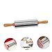 UPKOCH Baking Rolling Pin Stainless Steel Roller for Pizza Bread Cookies and Pastry and Easy to Clean Kitchen Tool for All Types