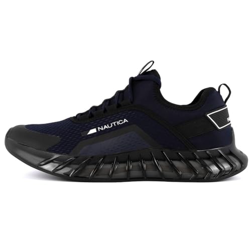Image of Nautica Men's Casual Fashion Sneakers - Lightweight Lace-Up Athletic Walking Shoes for Gym & Tennis, Comfortable