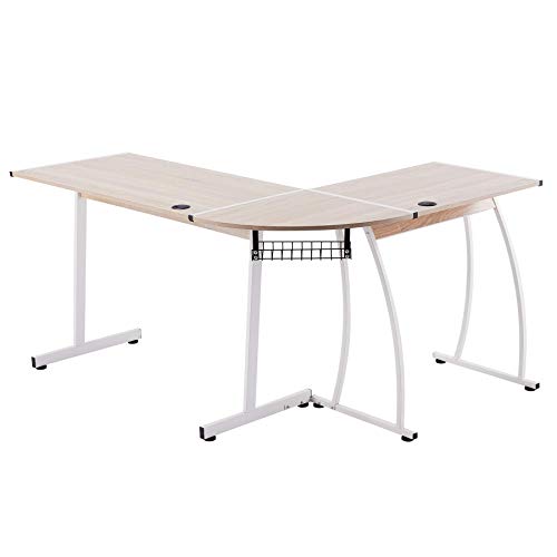 Y-NOT L-vormig hoekbureau 147 x 48 x 75 cm & 112 x 48 x 75 cm computertafel gaming bureau hoekbureau hoektafel werktafel… - Image 7
