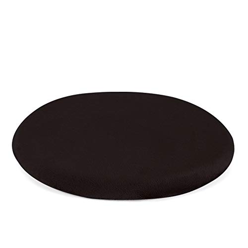 Soft Memory Foam Round Chair Pad, Anti-Slip Chair Stool Cushion Detachable Chair Seat Cushion with Removable Cover, Black, 11 Inch, Perfect for 12 inch Stools/Chairs