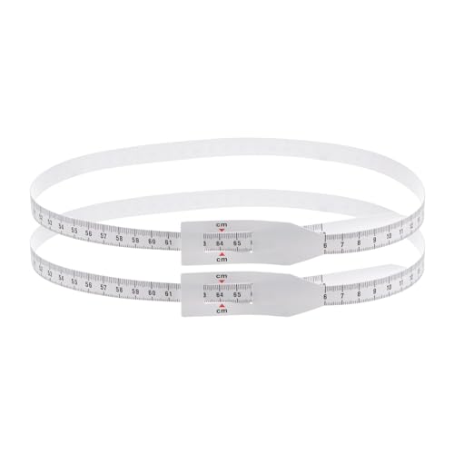 HARFINGTON 2Pcs Head Circumference Tape 70cm Plastic Measuring Rule Measure for Child Head Arm Circumference, White