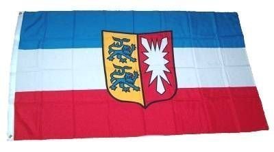 Fahne Schleswig- Holstein mit Wappen NEU 90 x 150 cm