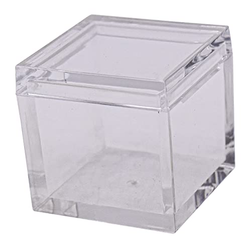 Image of 1pc Acrylic Box Tray for 1 inch 25.4mm Element Cubes Clear Case Periodic Table Bracket for Elements Collections Science Education Displays