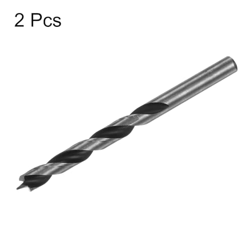 QUARKZMAN 2 Stück Holzbohrer 7,5 mm (19/64\) Durchmesser Gerader Rund-Schaft-Bohrer Metrischer 2,8\ Bohrtiefe Spiral-Twist-Bohrer für Schreiner Holzbearbeitung Kunststoff Gummi