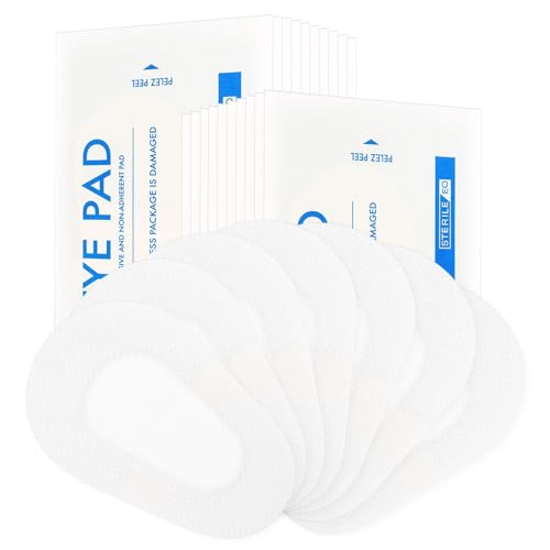 Lurrose 20Pcs Sterile Nonwoven Eye Patches Disposable Breathable Eyepatch Medical Eye Patch for Kids and Adults