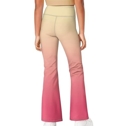Gradient Flare Leggings for Girls asual Soft High Waist Gym Athletic Workout Long Bootcut Yoga Pants4