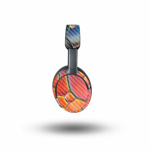 Image of MightySkins Carbon Fiber Skin Compatible with Bose QuietComfort Ultra - Rainbow Bubbles | Protective, Durable Textured Carbon Fiber Finish | Easy to Apply