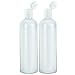 MoYo Natural Labs 16 oz Travel Containers, Empty Shampoo Bottles with Flip Caps, BPA Free HDPE Plastic Squeezable Toiletry/Cosmetics Bottle (Pack of 2, HDPE Translucent White)