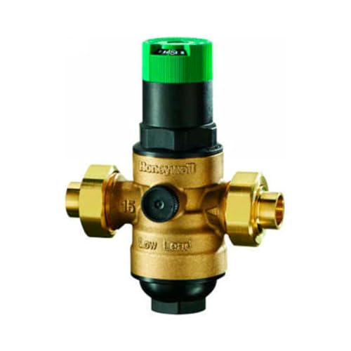 Honeywell DS06-104-SUS-LF Dialset Female NPT Single Union Regulator, Sweat PRV, 1 1/2