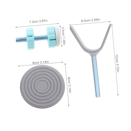 Barandilla de escalera para bebés OUNONA con tornillos ajustables y protectores de pared 3