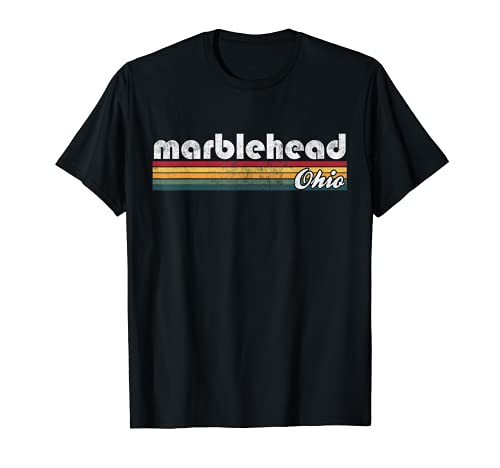 Marblehead Ohio Vintage 70's 80's Retro Style Hombres Mujeres Niños Camiseta