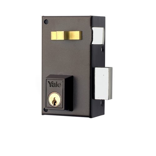 Yale, 56A70IHP, Cerradura de Sobreponer Estándar, Hierro Pintado, 70 mm, 56A / Izquierda