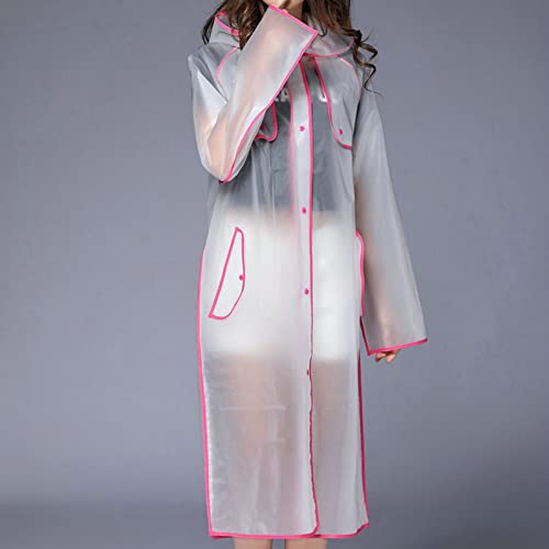 Rain Poncho Adult EVA Outdoor Rainwear Lightweight Raincoat for Camping, Hiking, Walking, Visiting Theme Park3