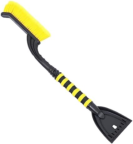 KONTONTY 1pc Snow Shovel Snow Brush Winter Ice Scraper Snow Brush for Car Outdoor Tools Window Squeegee Detachable Snow Brush Car Detachable Ice Shovel Car Snow Removal Brush Yellow Heating