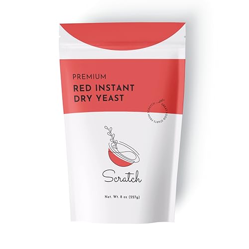 Scratch Red Instant Dry Yeast– All-Purpose Baking Yeast for Bread,