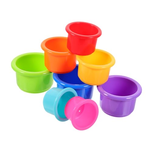 8 Piezas Tazas Apilables para Conejos de Interactivo para Comida y Entretenimiento de Roedores Accesorios para Mascotas Jaulas
