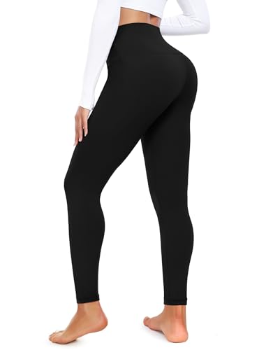 Image of CTHH High Waist Yoga Pants with Pockets for Women Tummy Control Yoga Leggings 4 Way Stretch Workout Pants
