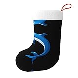 Matériau de haute qualité : en utilisant une méthode de tissage haute densité, les peluches sont abondantes et ne tombent pas facilement. Le dauphin bleu Whjshop peint par l'ouverture de la chaussette adopte un design élastique élargi, ce qui est non seulement pratique pour l'accrocher, mais peut également transporter plus de cadeaux sans déformation. Anneau de suspension invisible unique, beau et solide, pas besoin de vous soucier de glisser accidentellement.